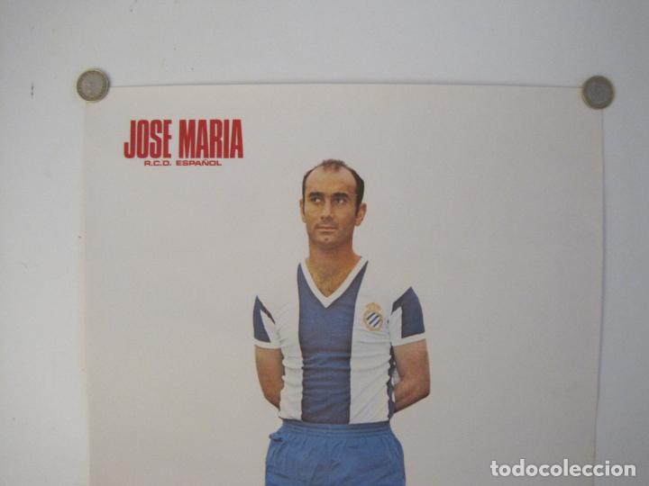 Coleccionismo deportivo: CARTEL FUTBOL-JOSE MARIA-R.C.D.ESPAÑOL-RCD ESPANYOL-ED·VERTICE-MIDE 36X56 CM-VER FOTOS-(ENR) - Foto 2 - 150006622