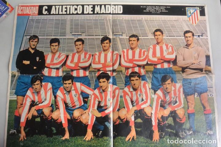 Collectionnisme sportif: GRAN POSTER FUTBOL REVISTA AT MADRID MEDIADOS 70