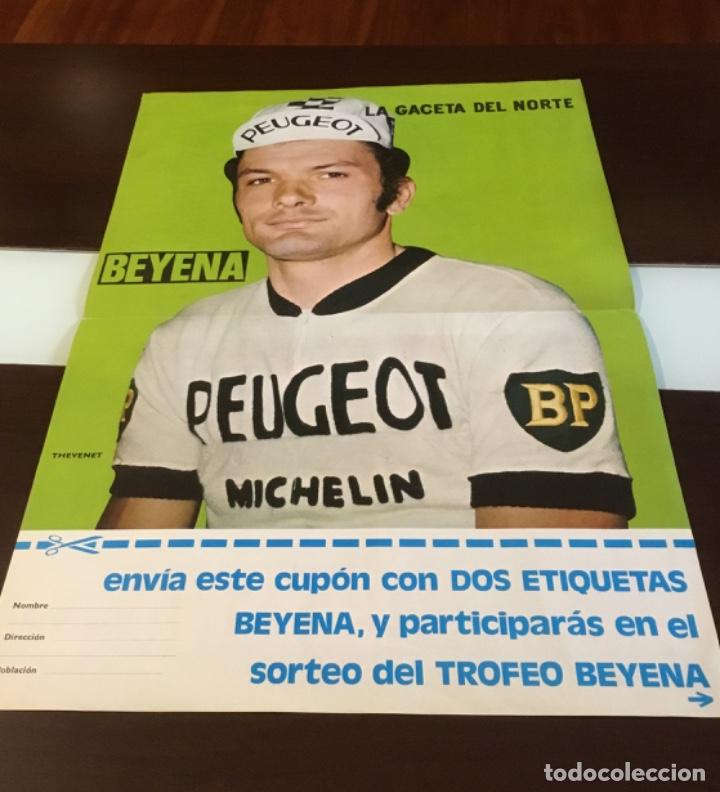 Coleccionismo deportivo: Antiguo p&oacute;ster ciclista - Foto 1