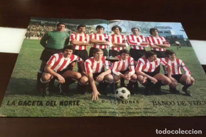 Coleccionismo deportivo: Antiguo p&oacute;ster logro&ntilde;es - Foto 1