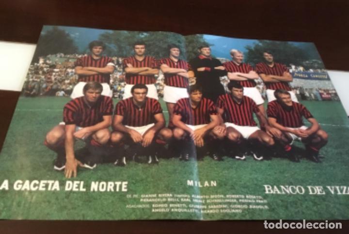 Coleccionismo deportivo: Antiguo p&oacute;ster milan - Foto 1