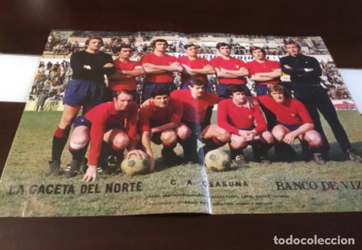 Coleccionismo deportivo: Antiguo p&oacute;ster osasuna - Foto 1