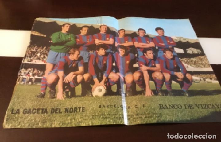 Coleccionismo deportivo: Antiguo p&oacute;ster barcelona - Foto 1