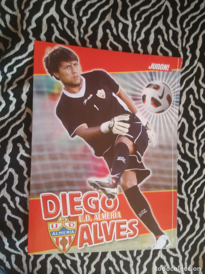 Sammelleidenschaft Sport: P&Oacute;STER F&Uacute;TBOL LIGA ESPA&Ntilde;OLA 1 P&Aacute;GINA REVISTA JUG&Oacute;N: DIEGO ALVES (ALMER&Iacute;A)