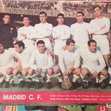 Coleccionismo deportivo: REAL MADRID - LÁMINA DE EL ALCAZAR 1966-67