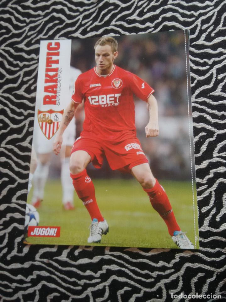 Collezionismo sportivo: DOBLE P&Oacute;STER 1 P&Aacute;GINA REVISTA JUG&Oacute;N LIGA F&Uacute;TBOL: IVAN RAKITIC (SEVILLA) Y SENDOA (H&Eacute;RCULES)