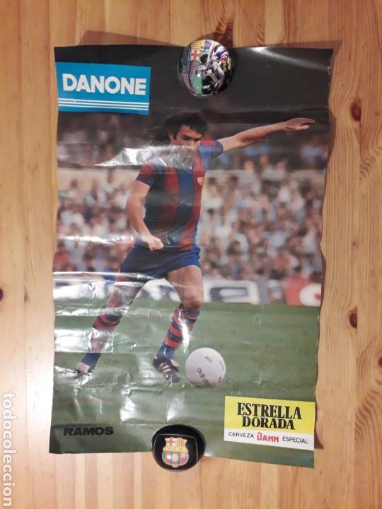 Collezionismo sportivo: Poster bar&ccedil;a Fc barcelona estrella dorada Ramos futbol