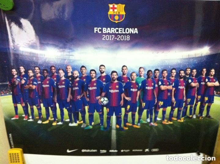 Coleccionismo deportivo: poster barcelona FC - satinado - mide 60x42 cm.