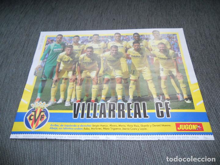 Collectionnisme sportif: DOBLE POSTER ALINEACION VILLARREAL BRAIS MENDEZ CELTA VIGO JUGON 2018 2019 18 19 TAMA&Ntilde;O FOLIO