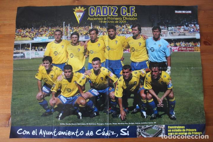 Sammelleidenschaft Sport: POSTER FUTBOL: CADIZ C.F. (68X48) ASCENSO A PRIMERA DIVISI&Oacute;N, A&Ntilde;O 2005