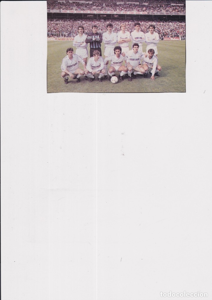Sammelleidenschaft Sport: REAL MADRID: Recorte de un equipo de la temporada 89-90