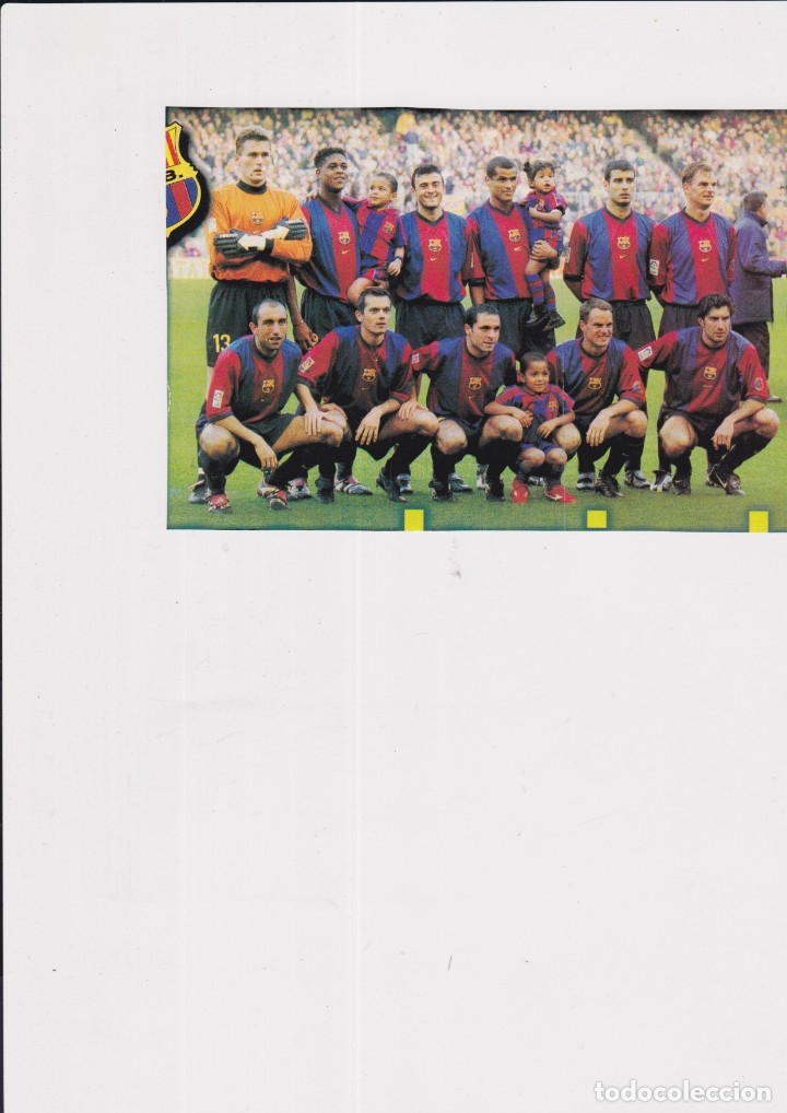 Sammelleidenschaft Sport: BAR&Ccedil;A: Recorte de un equipo de la temporada 98-99