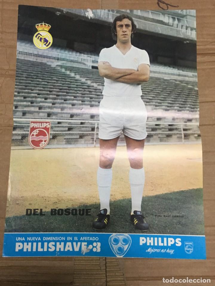 Sammelleidenschaft Sport: CARTEL POSTER OFICIAL REAL MADRID PHILIPS JUGADOR DEL BOSQUE