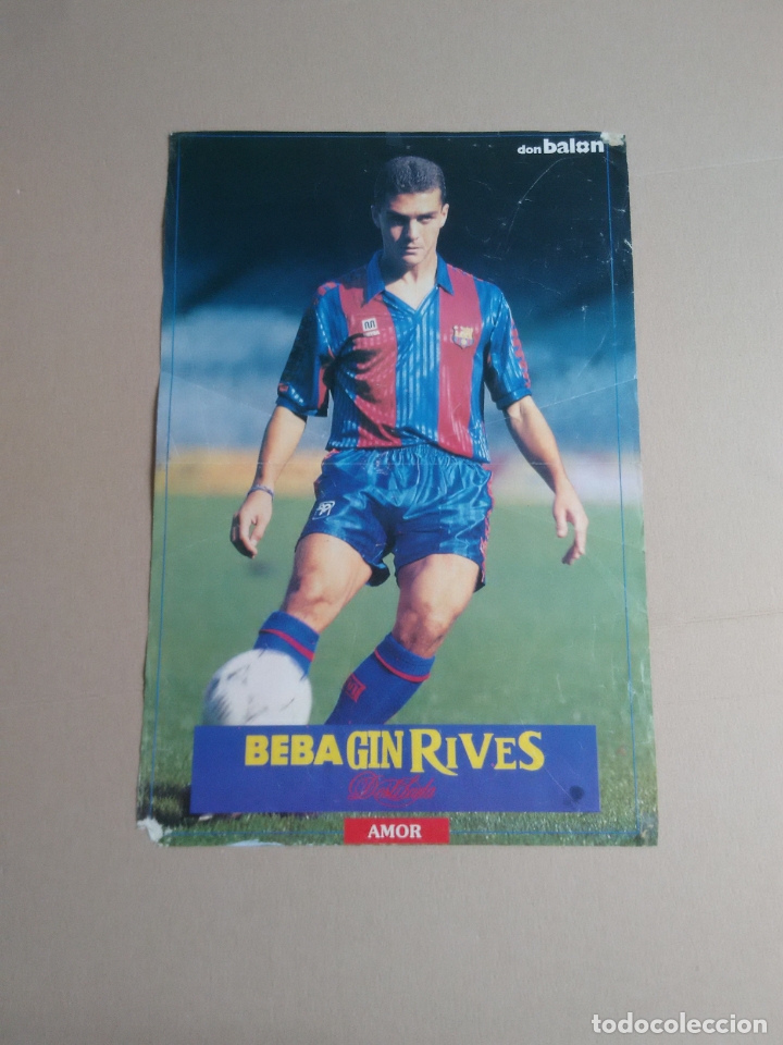Sammelleidenschaft Sport: ANTIGUO P&Oacute;STER 2 P&Aacute;GINAS GUILLERMO AMOR LIGA 91-92 (BARCELONA, BAR&Ccedil;A) REVISTA DON BAL&Oacute;N 1991-1992