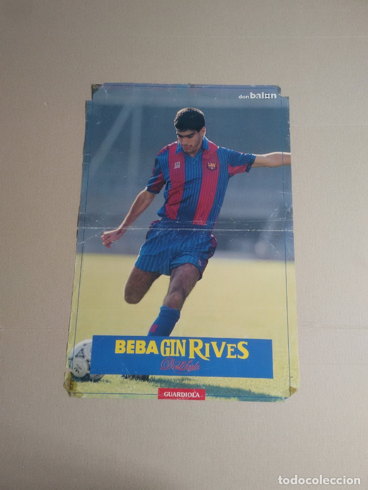 Sammelleidenschaft Sport: ANTIGUO P&Oacute;STER 2 P&Aacute;GINAS PEP GUARDIOLA LIGA 91-92 (BARCELONA, BAR&Ccedil;A) REVISTA DON BAL&Oacute;N 1991-1992