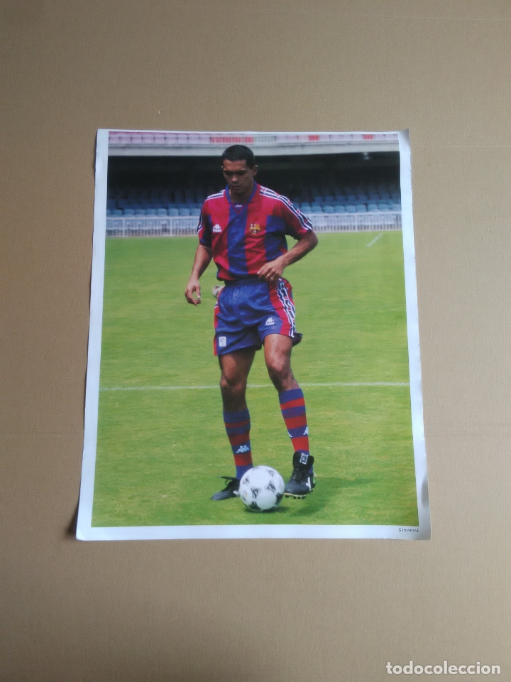 Collectionnisme sportif: P&Oacute;STER GIOVANNI, BARCELONA 1996-1997 BAR&Ccedil;A LIGA F&Uacute;TBOL 96-97 MIDE UNOS 30 X 37 CM