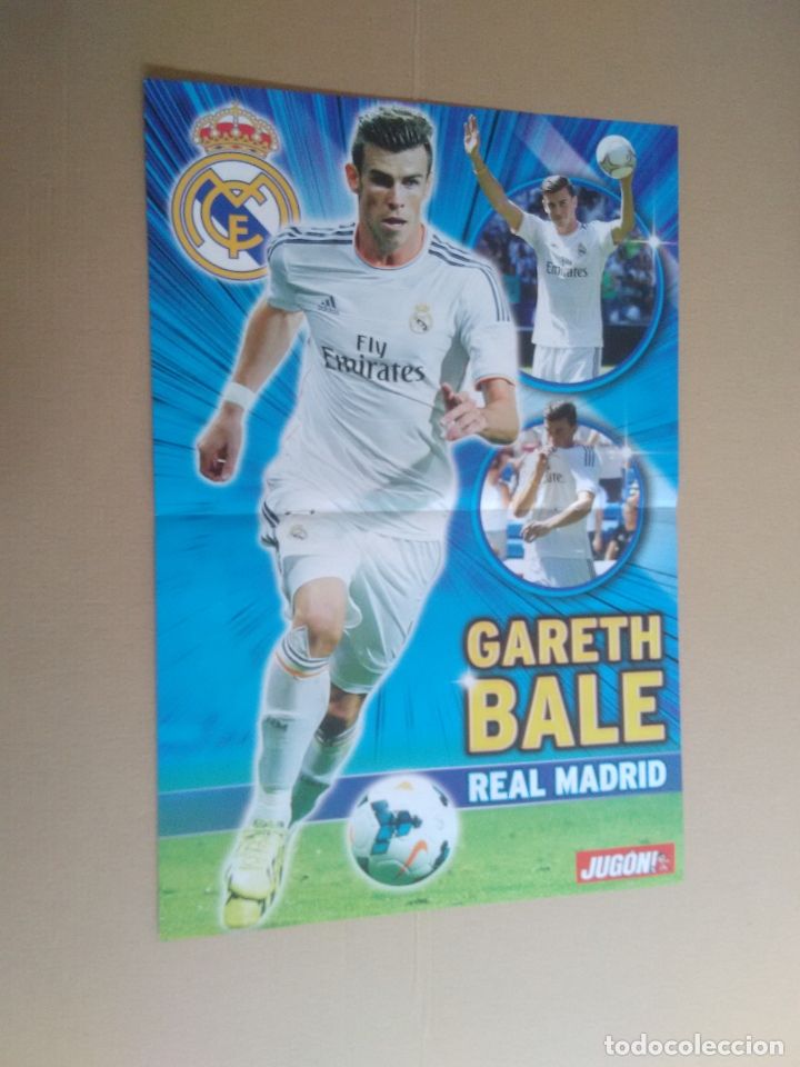 Sammelleidenschaft Sport: GARETH BALE REAL MADRID Y REAL SOCIEDAD ATAQUE CHAMPIONS DOBLE P&Oacute;STER 2 P&Aacute;GINAS REVISTA JUG&Oacute;N F&Uacute;TBOL