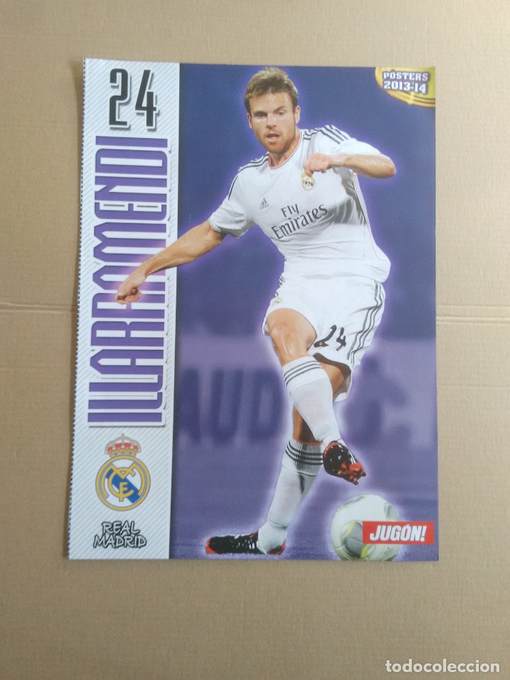 Collectionnisme sportif: DOBLE P&Oacute;STER 1 P&Aacute;GINA REVISTA JUG&Oacute;N LIGA F&Uacute;TBOL: ILLARRAMENDI REAL MADRID Y SEFEROVIC REAL SOCIEDAD