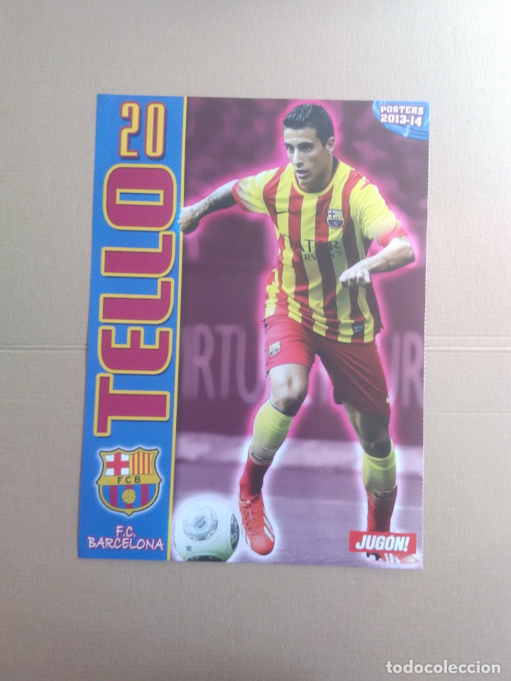 Collectionnisme sportif: DOBLE P&Oacute;STER 1 P&Aacute;GINA REVISTA JUG&Oacute;N LIGA F&Uacute;TBOL: TELLO (BARCELONA, BAR&Ccedil;A) Y MANU DEL MORAL (ELCHE)