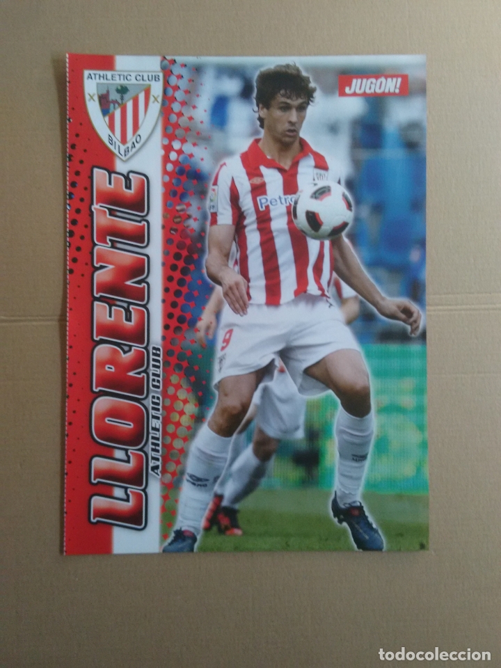 Collectionnisme sportif: DOBLE P&Oacute;STER 1 P&Aacute;GINA REVISTA JUG&Oacute;N LIGA F&Uacute;TBOL: LLORENTE ATHLETIC BILBAO, NACHO NOVO SPORTING GIJ&Oacute;N