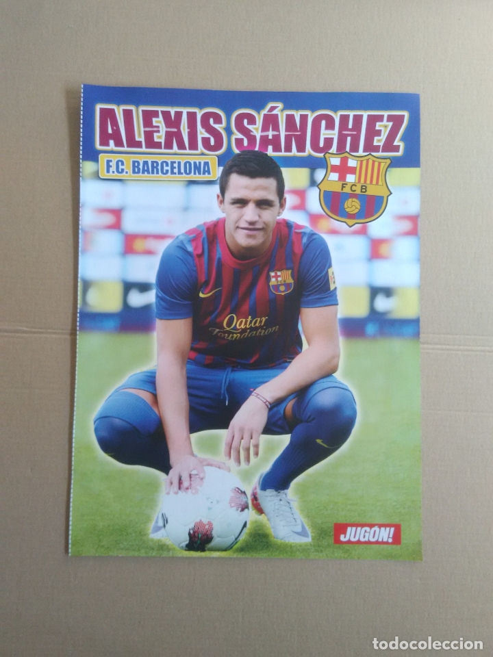 Collezionismo sportivo: DOBLE P&Oacute;STER 1 P&Aacute;GINA REVISTA JUG&Oacute;N LIGA F&Uacute;TBOL: ALEXIS S&Aacute;NCHEZ BARCELONA Y MANU DEL MORAL SEVILLA