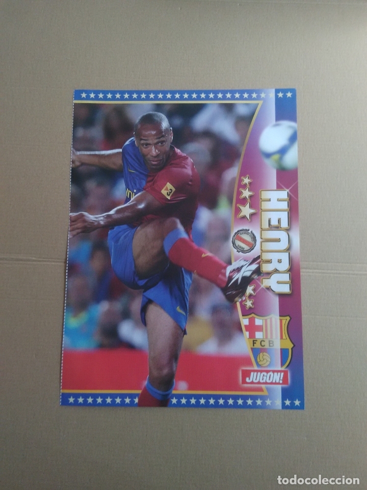 Collezionismo sportivo: DOBLE P&Oacute;STER 1 P&Aacute;GINA REVISTA JUG&Oacute;N LIGA F&Uacute;TBOL: HENRY BARCELONA BAR&Ccedil;A Y FERNANDO TORRES LIVERPOOL