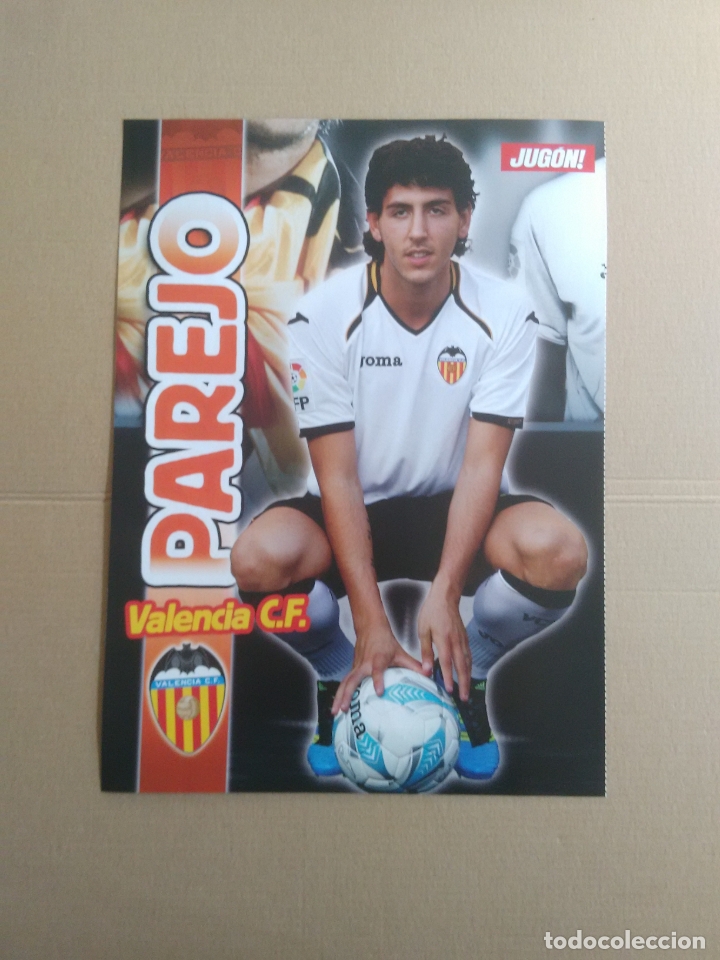Collectionnisme sportif: DOBLE P&Oacute;STER 1 P&Aacute;GINA REVISTA JUG&Oacute;N LIGA F&Uacute;TBOL: DANI PAREJO VALENCIA, IRAOLA ATHLETIC CLUB BILBAO