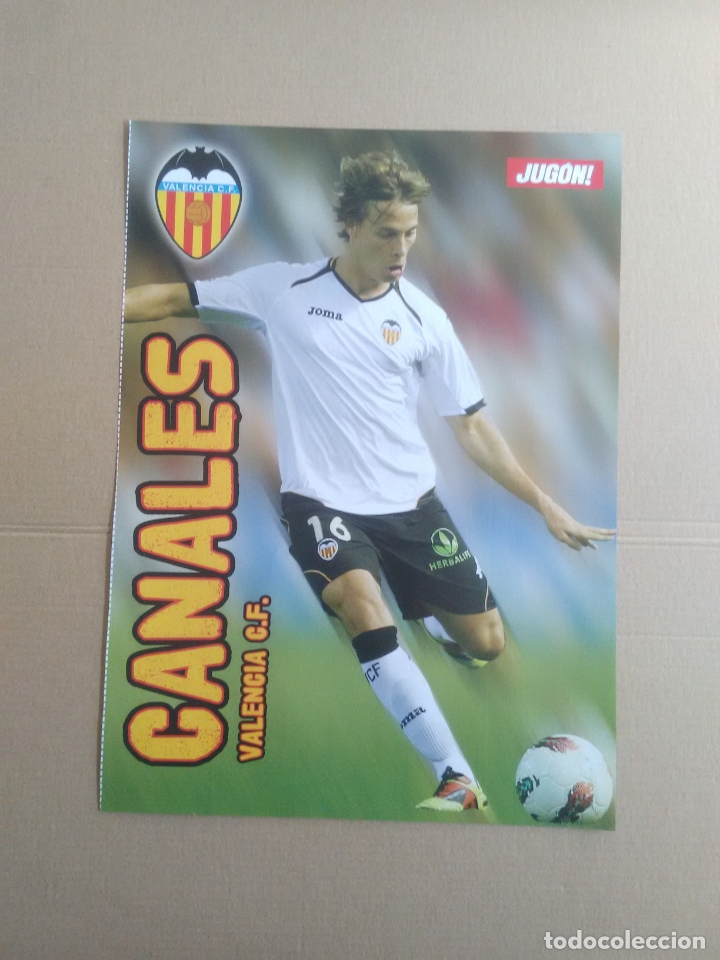 Collectionnisme sportif: DOBLE P&Oacute;STER 1 P&Aacute;GINA REVISTA JUG&Oacute;N LIGA F&Uacute;TBOL: CANALES VALENCIA Y SANTA CRUZ REAL BETIS BALOMPIE