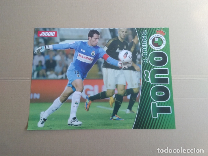 Sammelleidenschaft Sport: DOBLE P&Oacute;STER 1 P&Aacute;GINA REVISTA JUG&Oacute;N LIGA F&Uacute;TBOL: TO&Ntilde;O RACING DE SANTANDER Y NSUE N'SUE MALLORCA