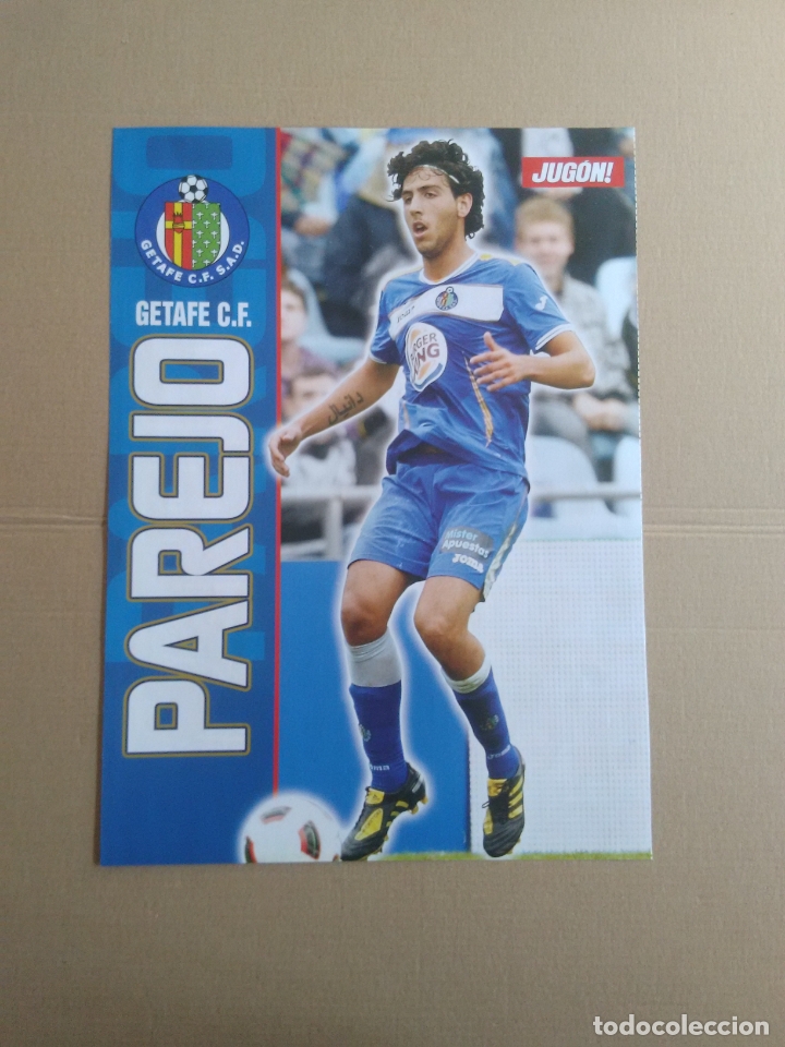 Sammelleidenschaft Sport: DOBLE P&Oacute;STER 1 P&Aacute;GINA REVISTA JUG&Oacute;N LIGA F&Uacute;TBOL: PAREJO GETAFE Y NUNES MALLORCA