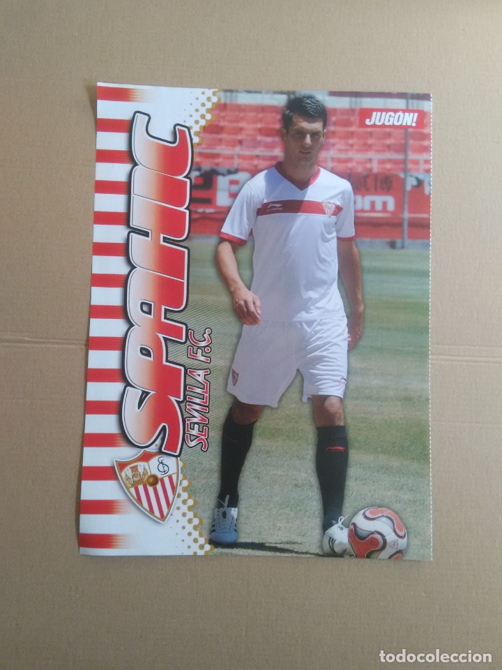 Collezionismo sportivo: P&Oacute;STER 1 P&Aacute;GINA REVISTA JUG&Oacute;N LIGA F&Uacute;TBOL: SPAHIC (SEVILLA)