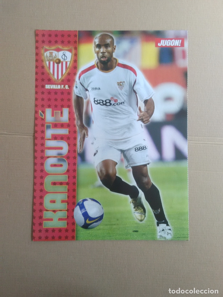 Collezionismo sportivo: P&Oacute;STER 1 P&Aacute;GINA REVISTA JUG&Oacute;N LIGA F&Uacute;TBOL: KANOUT&Eacute; (SEVILLA)