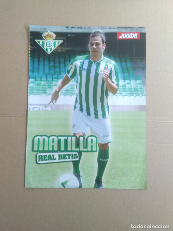Collezionismo sportivo: P&Oacute;STER 1 P&Aacute;GINA REVISTA JUG&Oacute;N LIGA F&Uacute;TBOL: MATILLA (REAL BETIS BALOMPI&Eacute;)