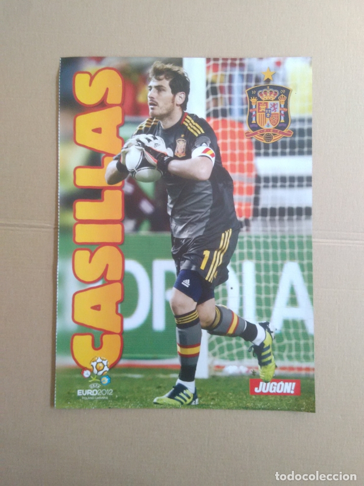 Coleccionismo deportivo: P&Oacute;STER 1 P&Aacute;GINA REVISTA JUG&Oacute;N SELECCI&Oacute;N ESPA&Ntilde;OLA F&Uacute;TBOL, EURO 2012 CASILLAS (ESPA&Ntilde;A)