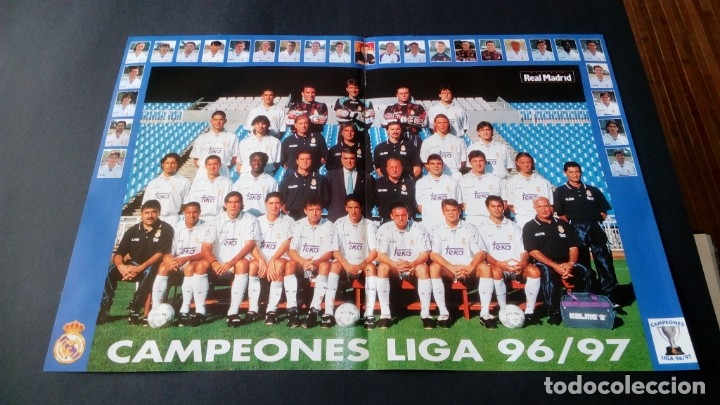 Sammelleidenschaft Sport: P&oacute;ster real Madrid campeones liga temporada 96-97