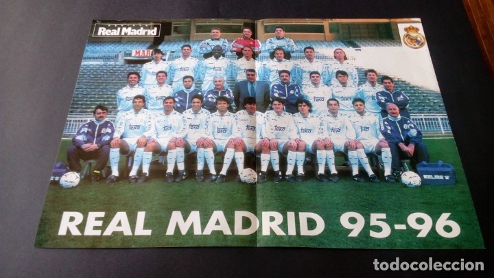 Sammelleidenschaft Sport: P&oacute;ster real Madrid club de f&uacute;tbol temporada 95-96 1995/1996 liga