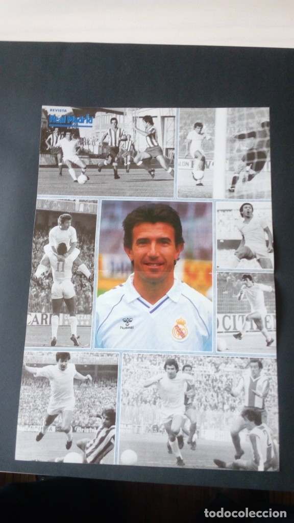 Sammelleidenschaft Sport: P&oacute;ster Juan G&oacute;mez Juanito real Madrid club de f&uacute;tbol liga