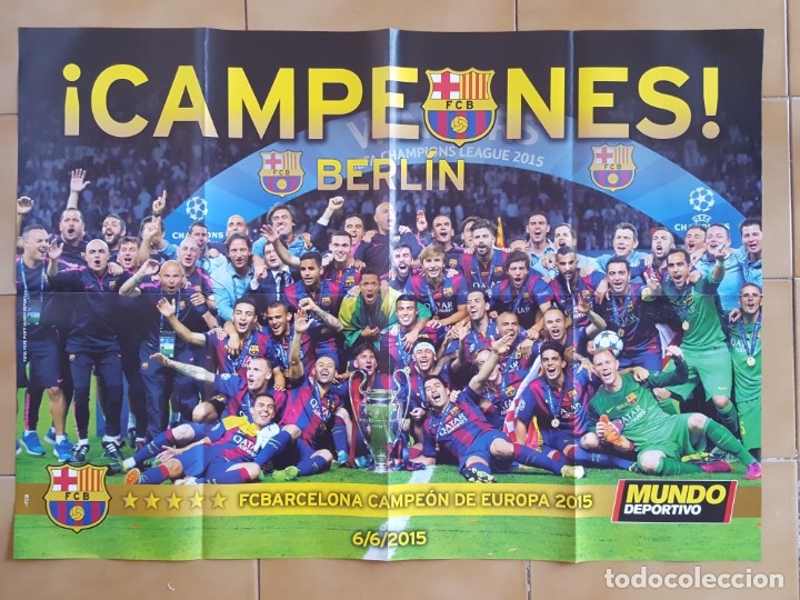 Poster Campeon De Europa 15 F C Barcelona Ca Sold At Auction