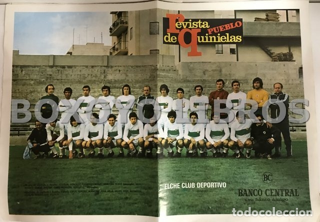 Coleccionismo deportivo: P&oacute;ster Elche Club Deportivo. Temporada 1973-74