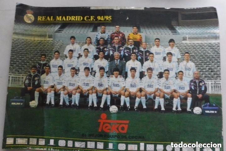 Collectionnisme sportif: CARTEL EQUIPO REAL MADRID 94/95 PUBLICIDAD TEKA
