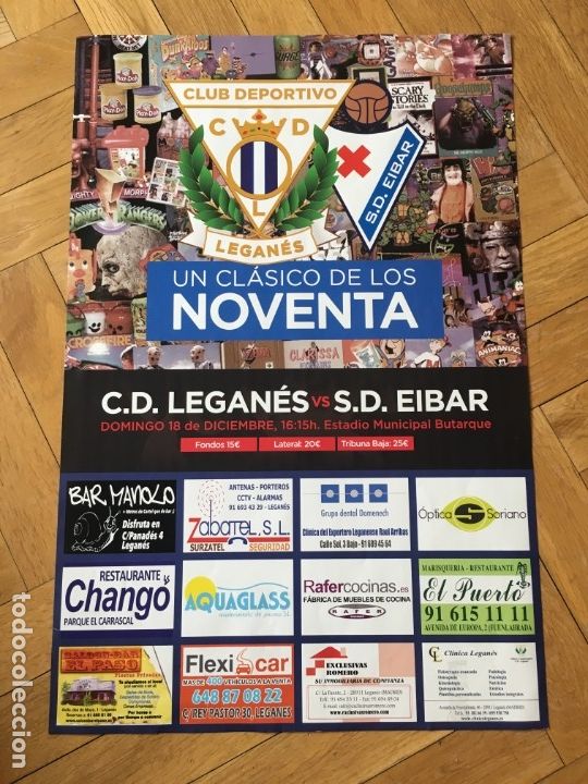 Sammelleidenschaft Sport: CARTEL POSTER OFICIAL FUTBOL LEGANES 1-1 EIBAR LIGA TEMPORADA 2016 2017