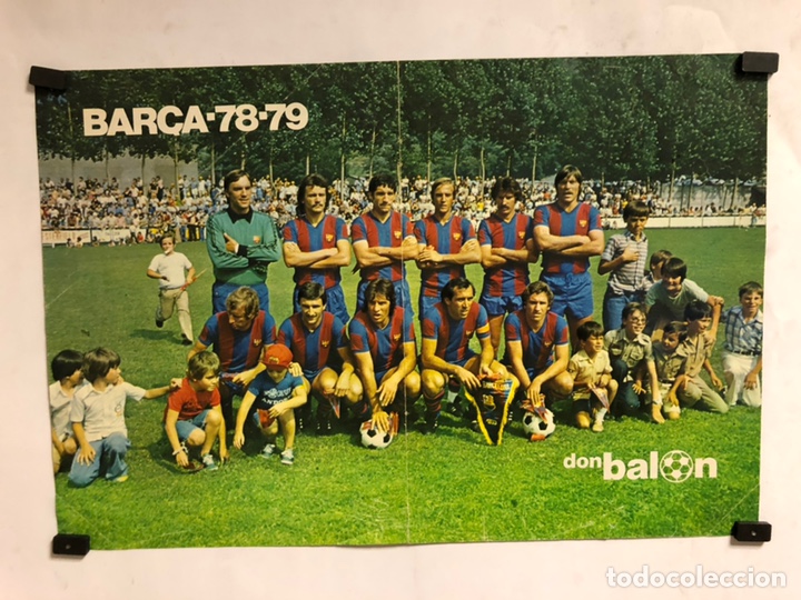 Collectionnisme sportif: F.C. BARCELONA TEMPORADA 78/79. POSTER DE LA REVISTA DON BAL&Oacute;N. 28,7 x 42 Cms.