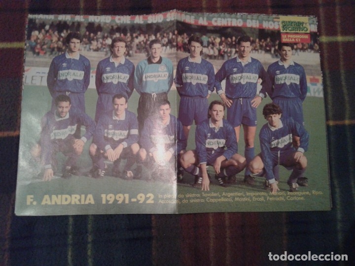 Coleccionismo deportivo: POSTER ANDRIA 1991-92 - Foto 1