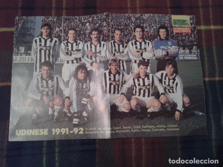 Coleccionismo deportivo: POSTER UDINESE 1991-92 - Foto 1