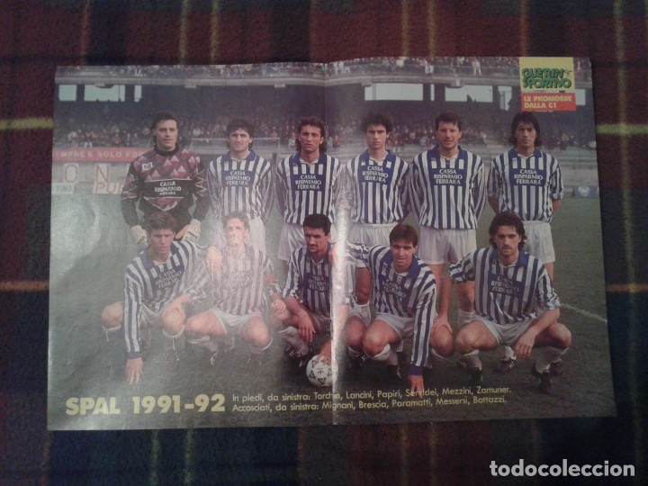 Coleccionismo deportivo: POSTER SPAL 1991-92 - Foto 1