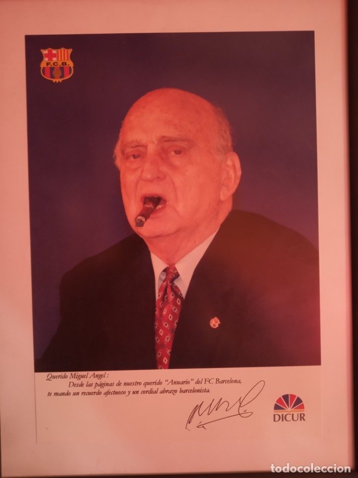 Collectionnisme sportif: CUADRO  F.C. BARCELONA : NICOLAS CASAUS VICEPRESIDENTE DEL CLUB