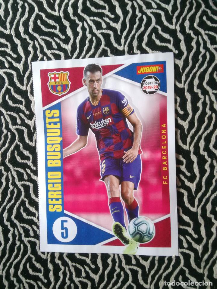 Sports collectibles: SERGIO BUSQUETS BARCELONA DOBLE P&Oacute;STER 1 P&Aacute;G REVISTA JUG&Oacute;N LIGA 2019-2020 EQUIPO ATHLETIC BILBAO