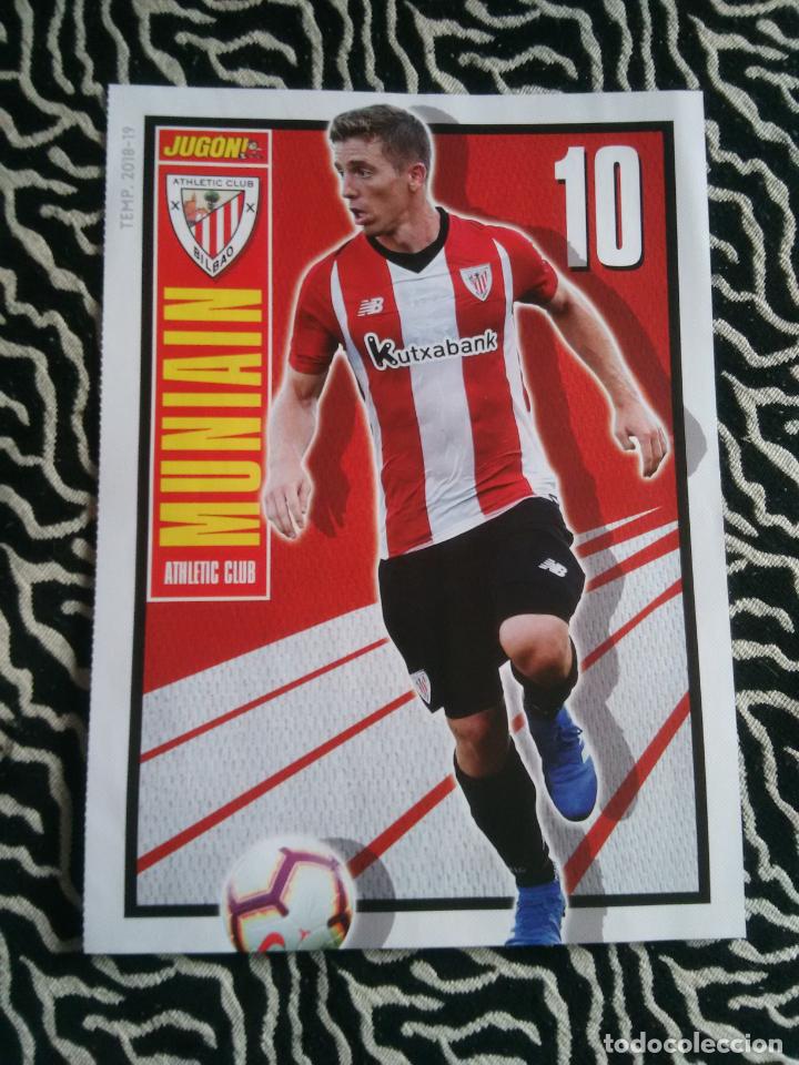 Sammelleidenschaft Sport: MUNIAIN, ATHLETIC BILBAO, BORJA IGLESIAS ESPANYOL DOBLE P&Oacute;STER 1 P&Aacute;G REVISTA JUG&Oacute;N LIGA F&Uacute;TBOL 18-19