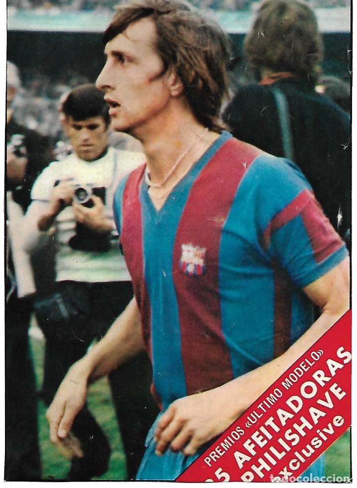 Coleccionismo deportivo: BAR&Ccedil;A: Gran recorte de JOHAN CRUYFF. 1973 - Foto 1