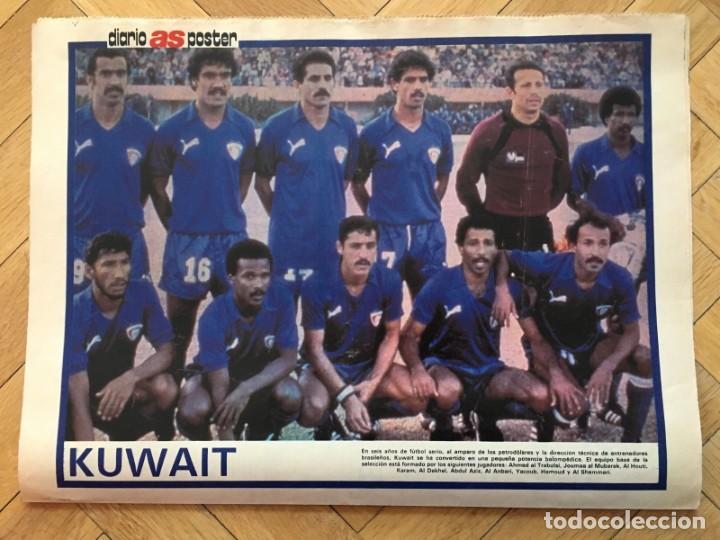 Sammelleidenschaft Sport: AS ORIGINAL CARTEL POSTER KUWAIT MUNDIAL FUTBOL ESPA&Ntilde;A 1982 WC82